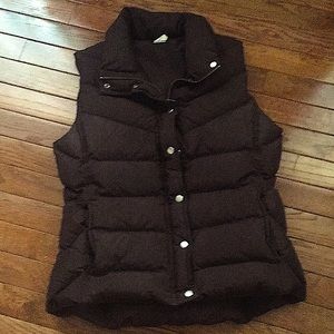 J. Crew Brown Puffer Vest